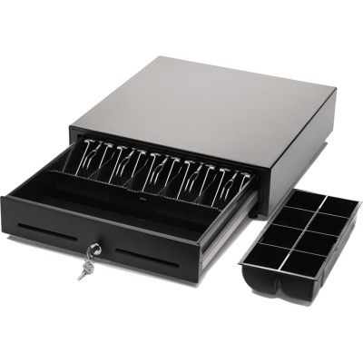 Денежный ящик PayTor HT-410S, черный, штрих 